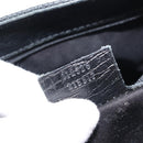 GUCCI GG Canvas Bamboo Tote Bag Black Silver Auth 151015-23