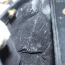 GUCCI Bamboo Hand Bag Leather Black Gold 002 123 0322 Auth 151016-17