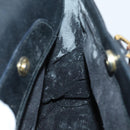 GUCCI Bamboo Hand Bag Leather Black Gold 002 123 0322 Auth 151016-18