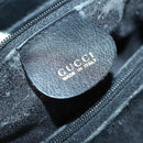 GUCCI Bamboo Hand Bag Leather Black Gold 002 123 0322 Auth 151016-20