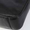 GUCCI Bamboo Shoulder Bag Leather 2way Black Gold 001 0166 1638 Auth 151017-16