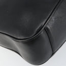 GUCCI Bamboo Shoulder Bag Leather 2way Black Gold 001 0166 1638 Auth 151017-17