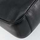 GUCCI Bamboo Shoulder Bag Leather 2way Black Gold 001 0166 1638 Auth 151017-19