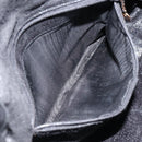 GUCCI Bamboo Shoulder Bag Leather 2way Black Gold 001 0166 1638 Auth 151017-11