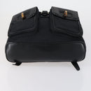 GUCCI Bamboo Backpack Nylon Leather Black Gold 003 58 0016 Auth 151020-5