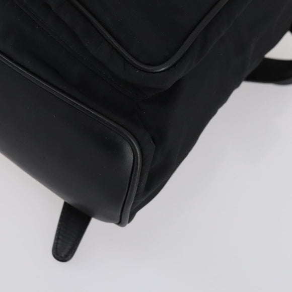 GUCCI Bamboo Backpack Nylon Leather Black Gold 003 58 0016 Auth 151020