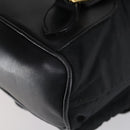 GUCCI Bamboo Backpack Nylon Leather Black Gold 003 58 0016 Auth 151020-18