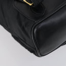 GUCCI Bamboo Backpack Nylon Leather Black Gold 003 58 0016 Auth 151020-19