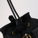 GUCCI Bamboo Backpack Nylon Leather Black Gold 003 58 0016 Auth 151020-21