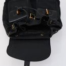 GUCCI Bamboo Backpack Nylon Leather Black Gold 003 58 0016 Auth 151020-10
