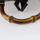 GUCCI Bamboo Backpack Nylon Leather Black Gold 003 58 0016 Auth 151020-7