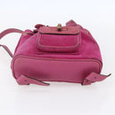 GUCCI Bamboo Backpack Suede Pink Gold 003 2058 0030 Auth 151021-5