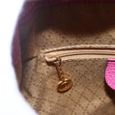 GUCCI Bamboo Backpack Suede Pink Gold 003 2058 0030 Auth 151021-19