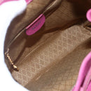 GUCCI Bamboo Backpack Suede Pink Gold 003 2058 0030 Auth 151021-11