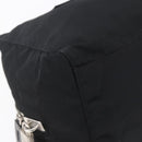 PRADA Hand Bag Nylon Leather Black Silver Auth 151023-15