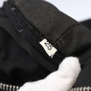 PRADA Hand Bag Nylon Leather Black Silver Auth 151023-12