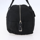 PRADA Hand Bag Nylon Leather Black Silver Auth 151023-3