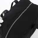 PRADA Hand Bag Nylon Leather Black Silver Auth 151023-6