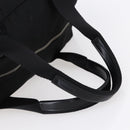 PRADA Hand Bag Nylon Leather Black Silver Auth 151023-7