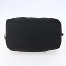 PRADA Hand Bag Nylon Leather Black Silver Auth 151023-5
