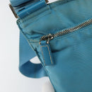 PRADA Shoulder Bag Nylon Light Blue Silver Auth 151024-19
