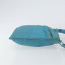 PRADA Shoulder Bag Nylon Light Blue Silver Auth 151024-3