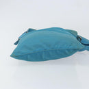 PRADA Shoulder Bag Nylon Light Blue Silver Auth 151024-5