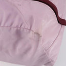 PRADA Tote Bag Nylon Pink Silver Auth 151026-15