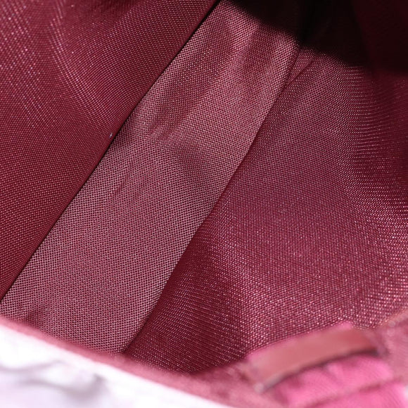 PRADA Tote Bag Nylon Pink Silver Auth 151026