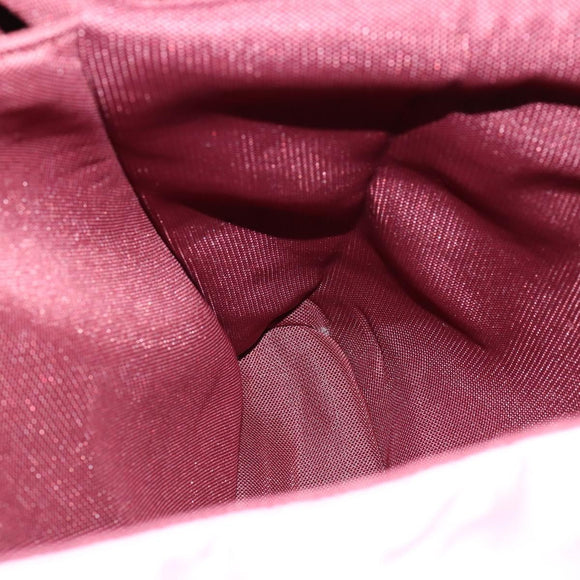 PRADA Tote Bag Nylon Pink Silver Auth 151026
