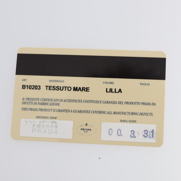 PRADA Tote Bag Nylon Pink Silver Auth 151026