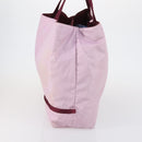 PRADA Tote Bag Nylon Pink Silver Auth 151026-4