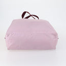 PRADA Tote Bag Nylon Pink Silver Auth 151026-5