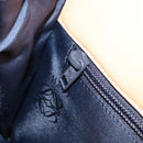 LOEWE Anagram Hand Bag Leather Beige Gold Auth 151027-20