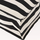 VALENTINO Chain Tote Bag Canvas Black White Auth 151029-9