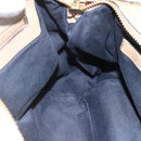 Chloe Etel Hand Bag Leather Beige Gold Auth 151030-19