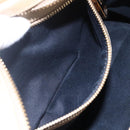 Chloe Etel Hand Bag Leather Beige Gold Auth 151030-21