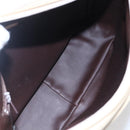 BALLY Quilted Chain Shoulder Bag Leather Ivory Gold Auth 151031-17