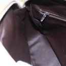 BALLY Quilted Chain Shoulder Bag Leather Ivory Gold Auth 151031-19