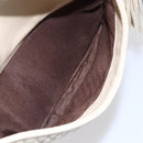 BALLY Quilted Chain Shoulder Bag Leather Ivory Gold Auth 151031-21