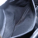 BALLY Quilted Chain Shoulder Bag Leather Black Gold Auth 151032-20