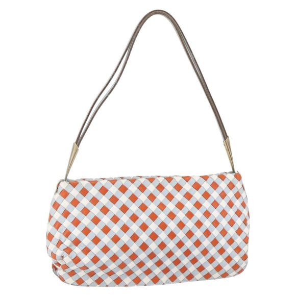 BOTTEGA VENETA INTRECCIATO Shoulder Bag Leather Multicolor Gold Auth 151033