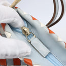 BOTTEGA VENETA INTRECCIATO Shoulder Bag Leather Multicolor Gold Auth 151033-10