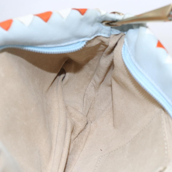 BOTTEGA VENETA INTRECCIATO Shoulder Bag Leather Multicolor Gold Auth 151033