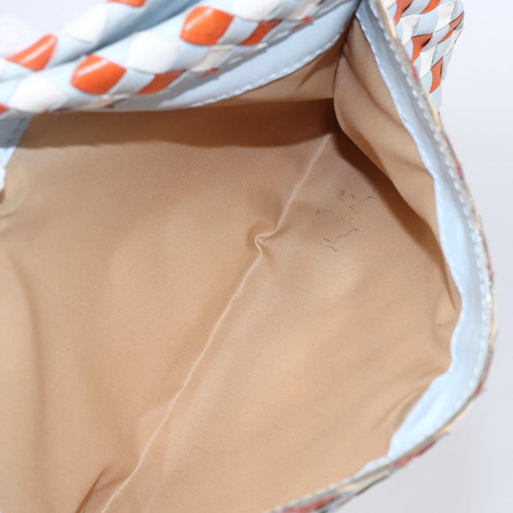 BOTTEGA VENETA INTRECCIATO Shoulder Bag Leather Multicolor Gold Auth 151033