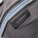 BURBERRY Nova Check Shoulder Bag Canvas Leather Beige Silver Auth 151035-11