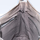 BURBERRY Nova Check Shoulder Bag Canvas Leather Beige Silver Auth 151035-18