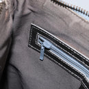 BURBERRY Nova Check Shoulder Bag Canvas Leather Beige Silver Auth 151035-20