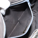 BURBERRY Nova Check Shoulder Bag Canvas Leather Beige Silver Auth 151035-21