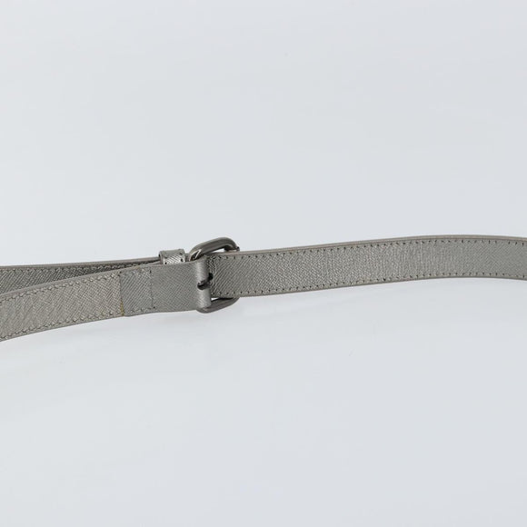 BURBERRY Nova Check Shoulder Bag Canvas Leather Beige Silver Auth 151035